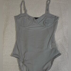 Lingerie baby blue body suit